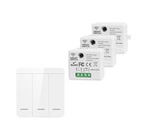 Interrupteur d'éclairage WiFi Smart Home Life 433 MHz sans fil APP commande vocale Work(3Receiver 1Switch)