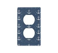 Interrupteur décoratif bleu marine nautique étoile vectorielle couvercle de prise de courant mignon interrupteur plaque murale couverture tapa para interrupteur de luz prises duplex