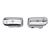 interrupteur démarrage guidon Capuchons D'extension De Commutateur De Clignotants Pour H.a.r.l.e.y D.a.v.idson VRSC V-Rod Dyna FXD FXST FLST Sportster XL XR Softail Slim Touring Trike ( Color : Chrome