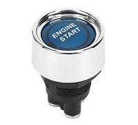 Interrupteur Démarrage Moteur LED, 12V 50A, Alliage D'aluminium, Bouton Start Stop Rouge - Contrôle Ignition, Installation Facile, Pour Voitures de Course et Camping - Cars (Bleue)