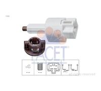 Interrupteur Des Feux De Freins Facet 7.1212 Made In Italy - Oe Equivalent pour