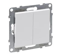 Interrupteur d'escalier automatique double blanc 10AX IP20 Suno Legrand 721108