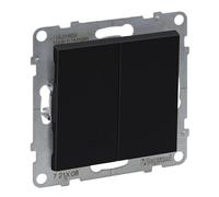 Interrupteur d'escalier automatique double noir 10AX IP20 Suno Legrand 721408