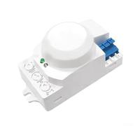 Interrupteur détecteur de mouvement 5,8 GHz CA 100-240 V 12 V CC avec rayon réglable 2-8 m 8s-12 min Protection IP42 pour usage commercial (12 V)