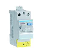 Interrupteur différentiel 1P+N 63A 300mA type AC à bornes décalées 50/60HZ - HAGER CFC765F