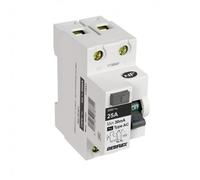 Interrupteur différentiel 2P 30mA 40A type AC blanc DEBFLEX