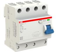 Interrupteur différentiel 30mA 4P type A 40A ABB FX204 A-40/0.03