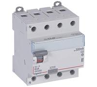 Interrupteur différentiel 4P 400V~ 63A type A 300mA - 4 modules