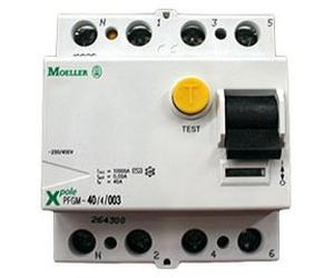 Interrupteur différentiel AC 30mA 40A tétra polaire