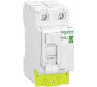 Interrupteur différentiel bipolaire peignable - 40A 30MA - AC - Resi9 XP SCHNEI