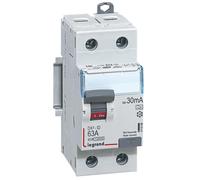 Interrupteur différentiel DX³-ID 2P 230V 63A type A 30 mA - LEGRAND - 411556