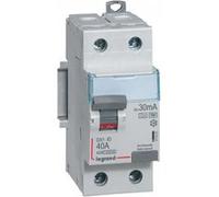 411591 Legrand Interrupteur différentiel 40A type F 30mA bipolaire - 2 modules - Bornes alignées