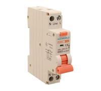 Interrupteur Différentiel Magnétothermique 1 Module 16A C16, 1P+N 6KA 30mA 220V, RCBO Slim Type AC Courbe C, Série PL8HT Professionnel
