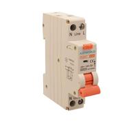 Interrupteur différentiel magnétothermique 10 mA pour zones humides, 10 A C10, RCBO Type A Courbe C, 1 module DIN, 1P+N 6 kA 220 V, série PL8 HT professionnelle