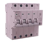 Interrupteur différentiel magnétothermique triphasé 380 V type A 100 A C100, 4P réel (NO 3P+N), courbe C 10 kA 30 mA / 0,03 A, 4 pôles 5 modules DIN, série GYM10LE-125