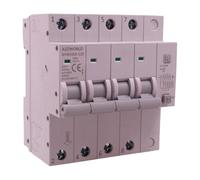 Interrupteur différentiel magnétothermique triphasé 380 V type A 300 mA 80 A C80, 4P Vrai (NO 3P+N), courbe C 10 kA 0,3 A, 4 pôles 5 modules DIN, série GYM10LE-125