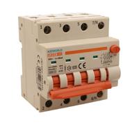 Interrupteur différentiel magnétothermique triphasé 380 V type A 32 A C32, 4P réel (NO 3P+N), courbe C 6 kA 30 mA, double levier avec diagnostic visuel, 4 modules DIN, série PL8M4