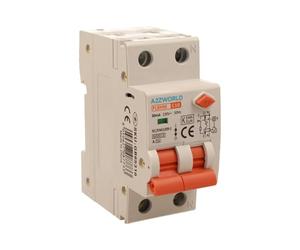 Interrupteur différentiel magnétothermique type A 10 A C10, RCBO 1P+N 6 kA 30 mA courbe C, double levier avec diagnostic visuel, 2 modules DIN, série PL8HM électromagnétique