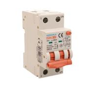 Interrupteur différentiel magnétothermique type A 300mA 40A C40, bipolaire 2P (NO 1P+N), courbe C 6kA, double levier avec diagnostic visuel, 2 modules DIN