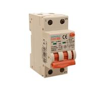 Interrupteur différentiel magnétothermique type A 40A B40, RCBO Bipolaire 2P Vrai (NO 1P+N), courbe B 6kA 30mA, double levier avec diagnostic visuel, 2 modules DIN, série PL8M2