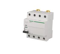 Interrupteur différentiel modulaire tétrapolaire Schneider Acti9 iID 63A 300mA type AC