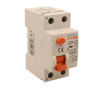 Interrupteur différentiel pur, 2 P 300 mA 6 kA 240 VAC, sauvetage différentiel, occupe 2 modules DIN (2P-25 A-6 KA-300 mA)