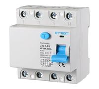 Interrupteur différentiel pur, 4P 4 pôles 30 mA 6 kA 380 V, sauvetage différentiel, occupe 4 modules DIN, RCCB 4P 30 mA C16 16 A
