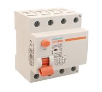 Interrupteur différentiel pur, sauveteur triphasé type A 63A, RCCB 3P+N 10 kA 30 mA 380 V, 4 modules DIN, série PR8 HM électromagnétique, certifié IEC61008-1