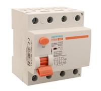 Interrupteur différentiel pur triphasé 63A, sauveteur 30 mA 10 kA, RCCB 3P+N 380 V, 4 modules DIN, série PR8 HM, certifié IEC61008-1