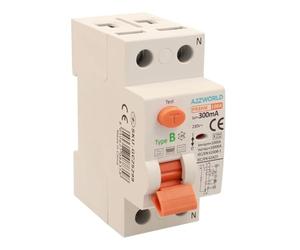 Interrupteur différentiel pur type B 300 mA, disjoncteur différentiel type B 100 A, RCCB 1P+N 10 kA 220 V, 2 modules DIN, série PR8HM électromagnétique, certifié IEC61008-1