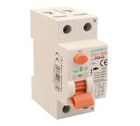 Interrupteur différentiel pur type B 300 mA, sauveteur type B 100 A, RCCB 1P+N 10 kA 220 V, 2 modules DIN, série PR8 HM électromagnétique, certifié IEC61008-1