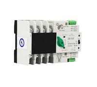 Interrupteur différentiel rail DIN triphasé ATS 4P 125 V Transfert automatique de double puissance Sélecteur électrique Interrupteurs ininterrompus Contacteur triphasé ATS 4P 125A