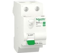 Interrupteur différentiel RESI9 XE 2P 30mA 63A Type A embrochable - SCHNEIDER ELECTRIC - R9ERA263