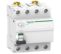 Schneider A9R41463 RCCB Disjoncteur Courant résiduel iID 4P 63A 30mA AC Blanc