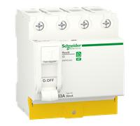 Interrupteur différentiel SCHNEIDER R9PRC463 63A type AC 30mA 3P+N peignable Resi9 XP