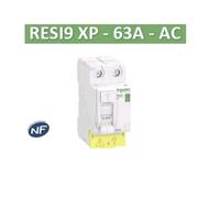 Schneider Electric Interrupteur différentiel RESI9 30 mA 2P 63 A Type AC