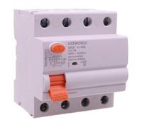 Interrupteur différentiel sélectif triphasé type AS 1000 mA / 1 A 100 A, protection de courant type S 3P+N 10 kA, retard jusqu'à 500 ms, 4 modules DIN 380 V AC, série GYL9 électromécanique