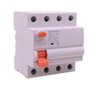 Interrupteur différentiel sélectif triphasé type AS 300 mA / 0,3 A 100 A, protection de courant type S 3P+N 10 kA, retard jusqu'à 500 ms, 4 modules DIN 380 V AC, série GYL9 électromécanique