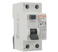 Interrupteur différentiel super immunisé 1P+N 25 A 30 mA Type A - RCCB 2P | Détecte les courants continus pulsés, réduit les tirs intempestifs, rail DIN, installation simple, monophasé
