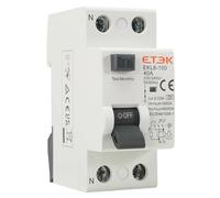 Interrupteur différentiel super immunisé 1P+N 40 A 30 mA Type A - RCCB 2P | Détecte les courants continus pulsés, réduit les tirs intempestifs, rail DIN, installation simple, monophasé