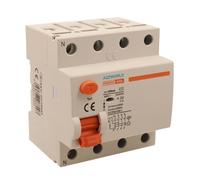 Interrupteur différentiel triphasé pur pour sauver des vies 300mA type A 63A, RCCB 3P+N 6kA 380V, 4 modules DIN, série PR8NM, électromagnétique, certifié IEC61008-1