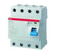 Interrupteur différentiel type A/S 40A/4pôles/100mA ABB F204 A S-40/0.1 T