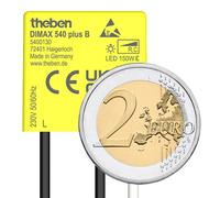 Theben Mini-variateur encastré DIMAX 540 plus B – Sans neutre, 100 m de câble, luminosité réglable