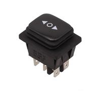 Interrupteur d'inversion de polarité momentanée pour actionneur linéaire 6 broches 3 positions à bascule avec fils pré-sertis 20 A 125 V AC 16 A 12 V CC Contrôle robuste pour cric de treuil solaire
