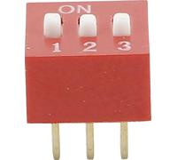 Interrupteur DIP TRU COMPONENTS 709426 Nombre de pôles 3 standard