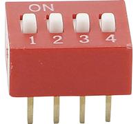 Interrupteur DIP TRU COMPONENTS 709438 Nombre de pôles 4 standard