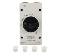 Interrupteur d'isolateur PV DC 32 A, interrupteur de déconnexion solaire avec IP66 et ignifuge, interrupteur photovoltaïque pour système d'énergie solaire, tension nominale 1000 V