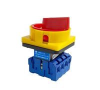 Interrupteur d'isolement 2 positions 4P 25A Conversion manuelle Cadenas rotatif Came Sélecteur de conversion YMD11-25