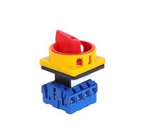 Interrupteur d'isolement 4P YMD11-32A, commutateur à 2 positions, sélecteur rotatif manuel, commutateur à cadenas de remplacement LW30