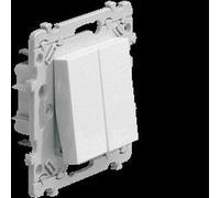 Interrupteur double Essensya - HAGER - Blanc - Intérieur - 16 A - 800 w